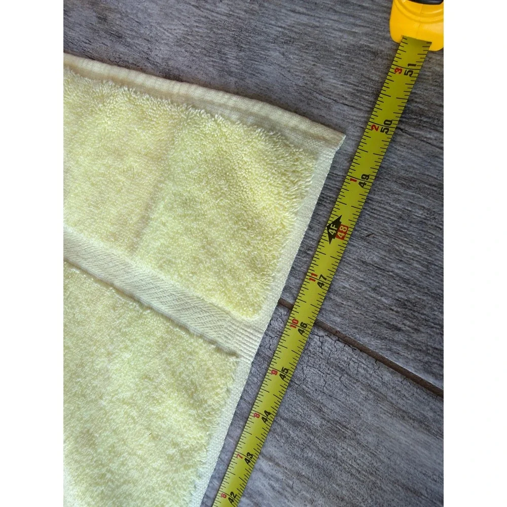 JCPenney Bath Towel Set Vintage Lace Hearts 70s NWOT Cottagecore Mom Dad Yellow